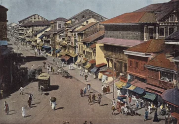Bombay, Eine Straße in der Weißen Stadt